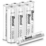 BONAI Akku AAA 1100mAh 8 Stück Wiederaufladbare Batterien 5,99€ oder AA 2800mAh 8 Stück 9,74€ (Prime Spar-Abo)