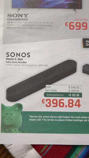 Sonos Beam 2. Gen schwarz
