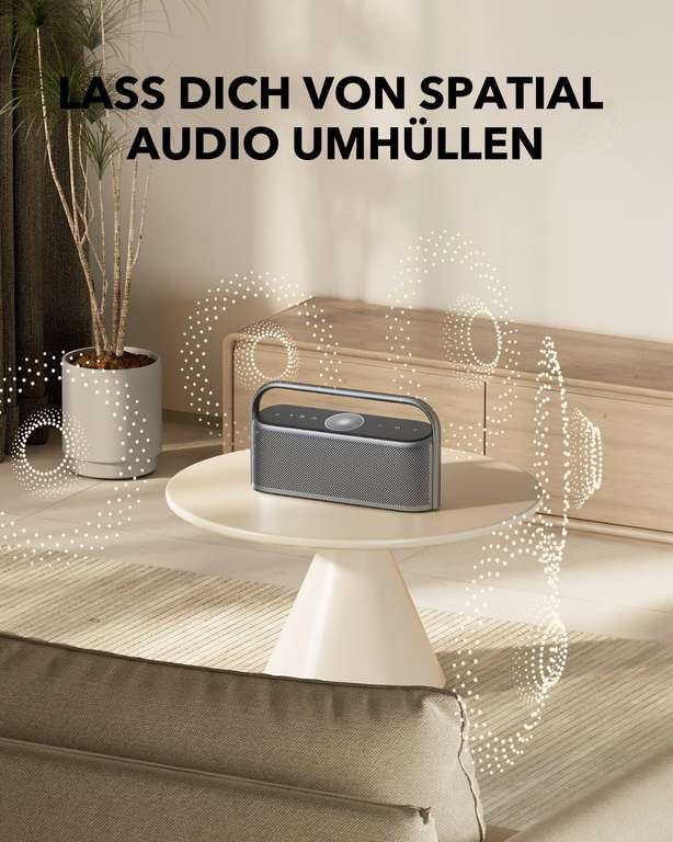 [MediaMarkt und Saturn] SOUNDCORE BY ANKER Motion X600 Bluetooth Speaker, Polargrau, Wasserfest
