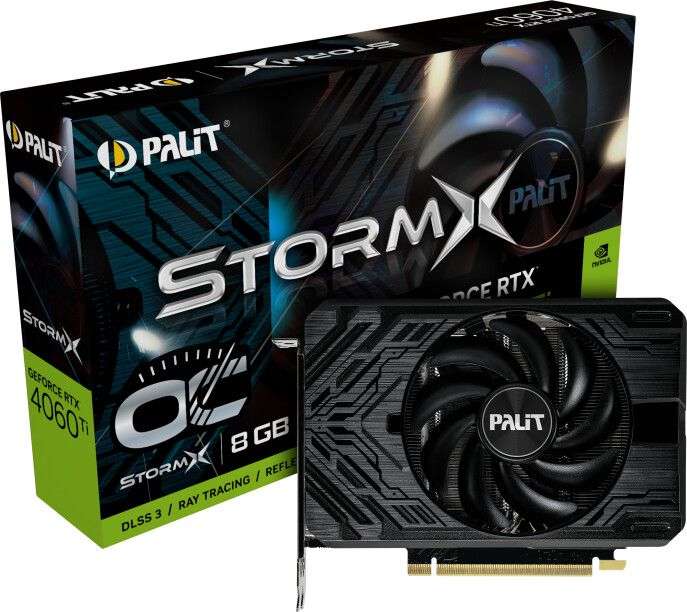 8GB Palit GeForce RTX 4060Ti Storm X (Mindstar)