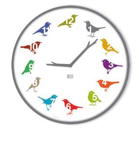 KOOKOO UltraFlat Color Vogelstimmen Uhr