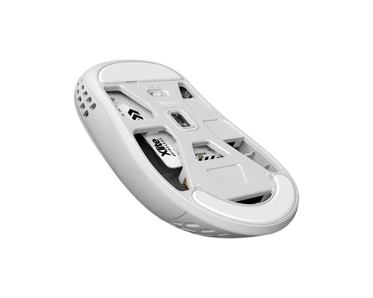 PULSAR Xlite Wireless v2 Mini Gaming Maus - White, schwarz und pink
