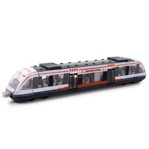 Turbo Challenge - Straßenbahn - DIE CAST - 028801 - Freilauf-Fahrzeug - Grau - Metall (Prime)