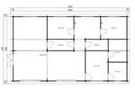 Blockhaus mit drei Schlafzimmern „Madrid” 15x9m, 120 m2 für 51970€