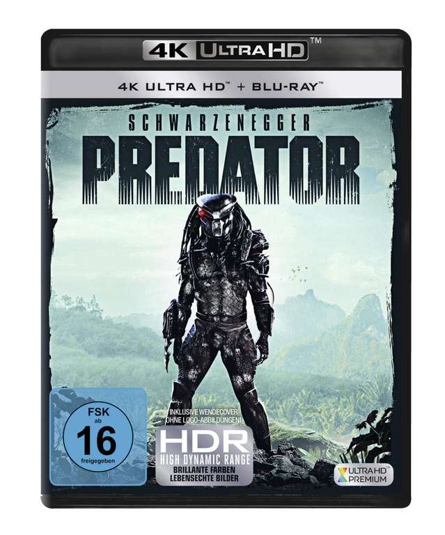 „Wenn es blutet können wir es töten“ - Predator | Arnold Schwarzenegger | 4K Ultra HD + Blu-Ray | Prime