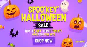 CDKeys Spoo'key' Halloween Sale: ein Produkt kaufen und Free Key als kostenlose Belohnung bekommen