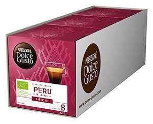 Spar-Abo - Nescafé Dolce Gusto Bio Koffeinhaltig Peru Espressogeschmack Kaffeekapseln, 12-Stück x 3er Pack