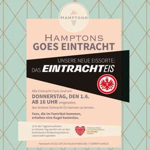 [Frankfurt am Main] eine Kugel Eis "Eintracht" kostenlos