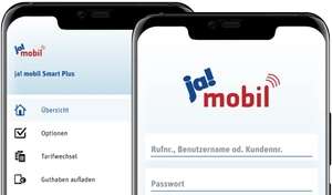 2.10.23-5.11.23 Ja!Mobil 30€ Bonus statt 10€ Bonus für Rufummerportierung Rufnummermitnahme JaMobil Ja Mobil Prepaid