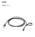 [Lokal IKEA Regensburg] Lillhult USB auf Micro-USB Kabel 1.5m