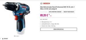 Fehler? Akku-Bohrschrauber Bosch Professional GSR 12V-35, inkl. 2 Akkus (3.0 Ah) und Ladegerät