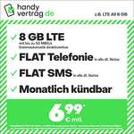 Amazon.de, Sim Only, O2 Netz: Allnet/SMS Flat 8GB LTE für 6,99€/Monat | Allnet/SMS Flat 40GB LTE 16,99€/Monat | monatlich kündbar