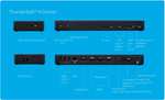 Dynabook Thunderbolt 4 Dockingstation - Auflösungen bis zu 8k oder 4x 4k USB-C 3.2 2xDP 2xHDMI Gigabit-LAN Modell: PS0120EA1PRP - Neuware