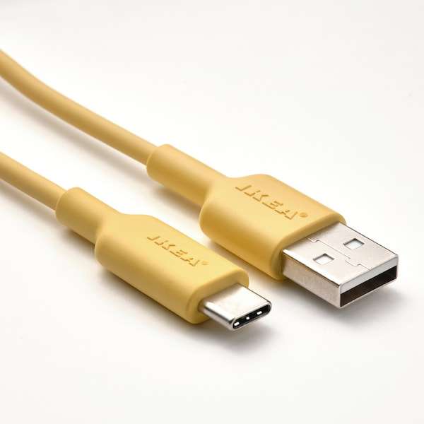 [IKEA] Offline Deutschland Österreich Schweiz SITTBRUNN USB-A auf USB-C, hellgelb, 1 m
