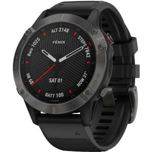 Garmin Fenix 6 Sapphire | GPS-Multisport-Smartwatch | 47mm | 1,3" Display mit Saphirglas | GPS | Bluetooth, ANT+, Wi-Fi | bis 14 Tage Akku