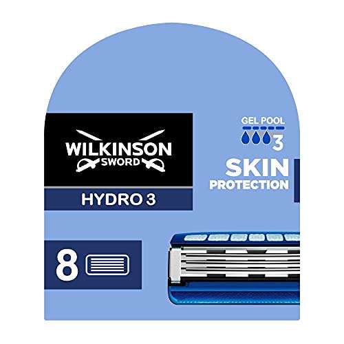 [PRIME/Sparabo] 8er Pack Wilkinson Sword Hydro 3 Skin Protection Rasierklingen, 8 Rasierklingen (0,90€/Klinge)