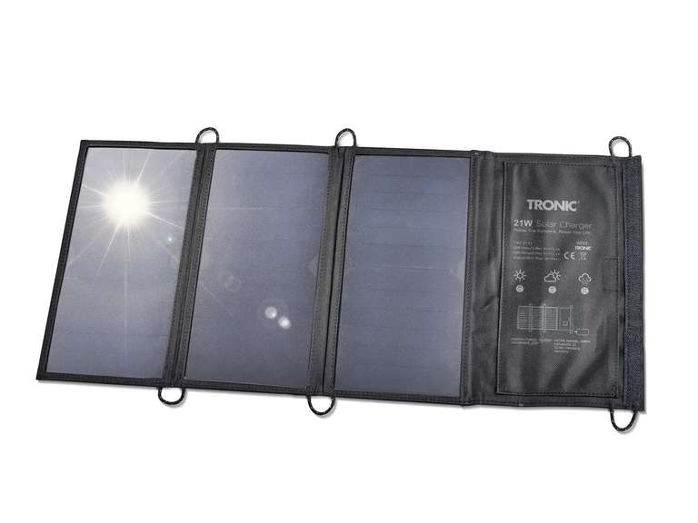 LIDL Faltbares 21 Watt Solarladegerät (Filiale/ offline)