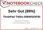 Lenovo ThinkPad T450s 14" FHD Laptop - 300 Nits - Intel i7 5600U 12GB RAM 256GB SSD WWAN / LTE - gebraucht / refurbished Business-Notebook