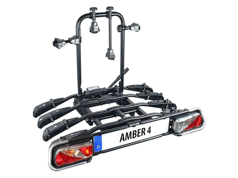EUFAB Fahrradträger »Amber IV«, für 4 Räder, abschließbar, Modell 2023 - E-Bike geeignet - Deal des Tages!