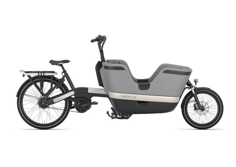 Gazelle MAKKI LOAD Lastenrad / Enviolo Cargo / Bosch / Gates Riemen Ebike Kinder Transport Fahrrad