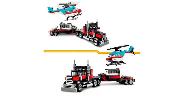 LEGO 31146 Creator 3-in-1 Tieflader mit Hubschrauber (Alternate/Prime)