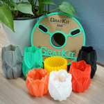 2 Rollen Gratkit Regenbogen 3D-Drucker Filament, schnellerer Farbwechsel, 1,75mm Silk-PLA (19,99€/kg)