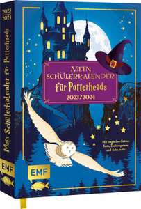 Mein Schülerbuch für Potterheads 2023/2024 - Schulplaner mit Tests, Zaubersprüche, Rezepte & Rätsel | mit goldener Glanzfolie und Leseband