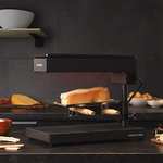 (Prime) Cecotec Raclette Cheese&Grill 6000. 600W, Grill, INOX, Termostato, 2 espátulas, Antiadherente