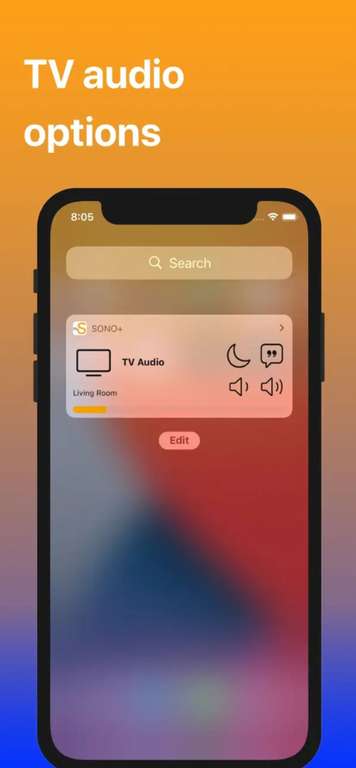 (Apple App Store) Sono+Today (Sonos Einstellungen/Kontrolle per Schnell Zugriff)