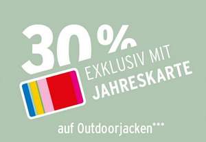 Ernsting's Family - 30% auf Outdoor-Jacken für Jahreskarten-Inhaber
