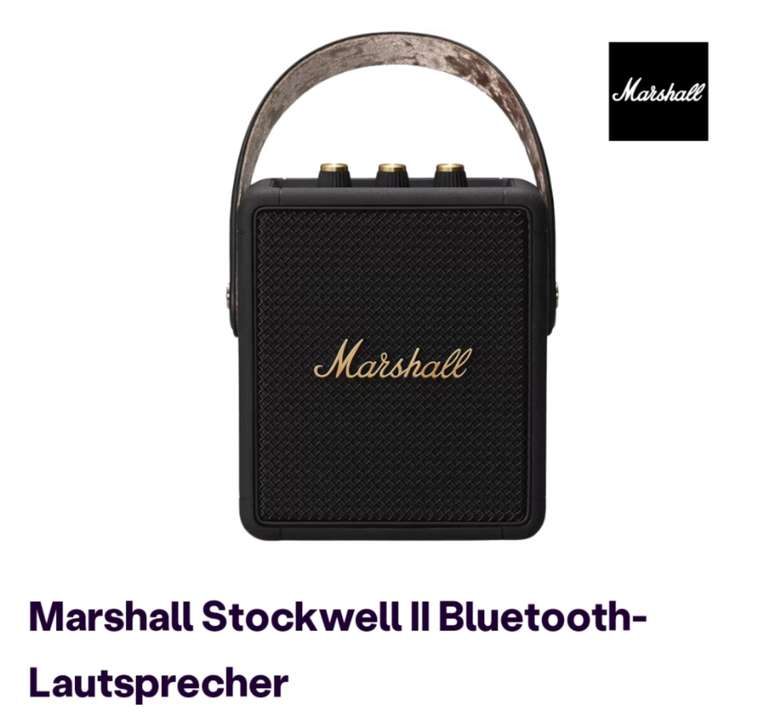 Marshall Stockwell II Bluetooth-Lautsprecher für 155,90€ anstatt 185,00€