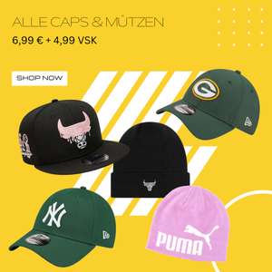 Alle Caps und Beanies für 6,99 € plus VSK | New Era, Puma, Columbia