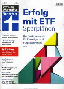 Finanztest Abo 9 Ausg. + jeweils 1 von 8 vers. Bücher (z.B. Rente, Geldanlage) 30€ | 3Ausg + Archiv + Flatrate 14,9€