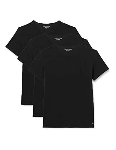 [Prime] 3er Pack Tommy Hilfiger Basic T-Shirts (Gr. S bis XL) in schwarz für Herren