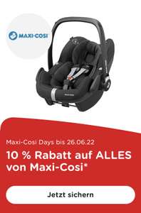Babyone, 10% Rabatt auf Artikel von Maxi Cosi, Kindersitz, Babyschale, Kinderwagen, Baby und Kind