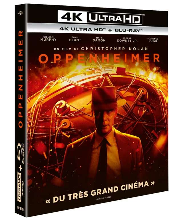 [FNAC] Oppenheimer (2023) - 4K Bluray - deutscher Ton - IMDB 8,5 - Christopher Nolan