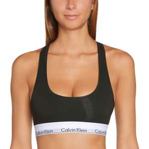 Calvin Klein Underwear Bustier Modern Cotton mit Racerback | Schwarz | Größe XS bis XL Verfügbar (PRIME)