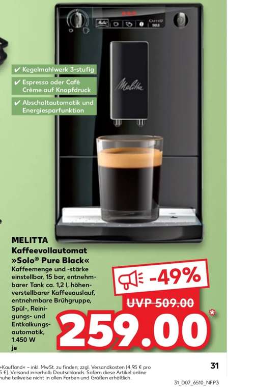 Melitta Kaffeevollautomat "solo" pure Black - Kaffeemaschine (Kaufland)