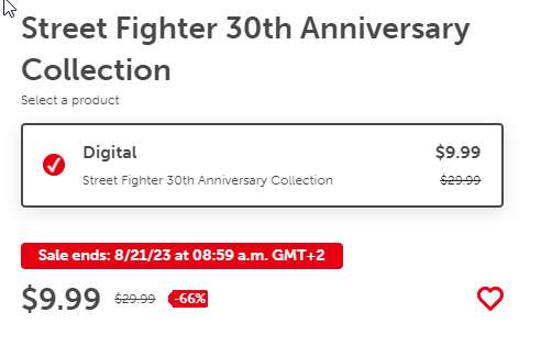 [Nintendo.com] Street Fighter 30th Anniversary Collection - Nintendo Switch - US eShop - deutsche Texte - Capcom Sale