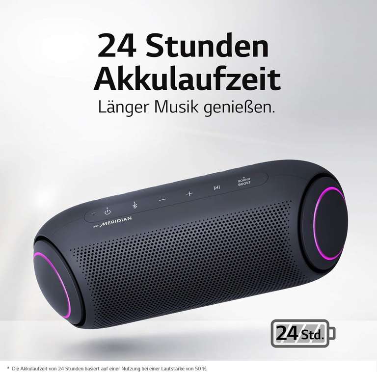 [eBay B-Ware] - LG XBoom Go PL7 - Stereo Bluetooth-Lautsprecher mit RGB-Beleuchtung / 30w RMS (NP 92,95€)