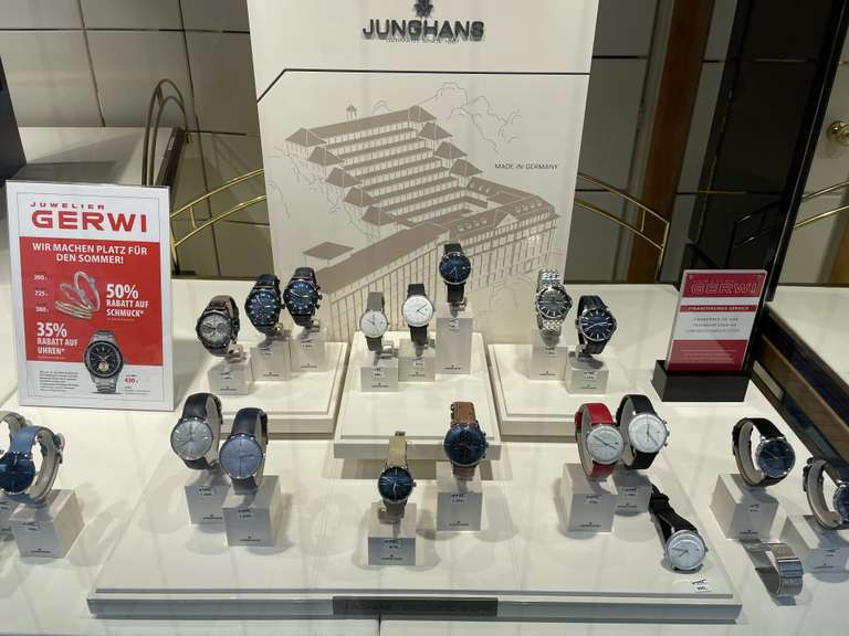Junghans - 35 % auf alle verfügbaren Modelle (lokal)