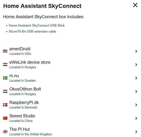Home Assistant SkyConnect USB Stick - compatible with Zigbee/Thread