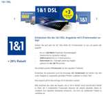 1und1 DSL 100 Mbit/s für 21 Euro/Monat mit CB