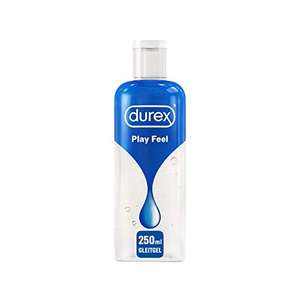 [Prime Sparabo] Durex Play Feel Gleitgel 250ml - Große Flasche - Feuchtigkeitsspendender-Wasserbasierendes Gel