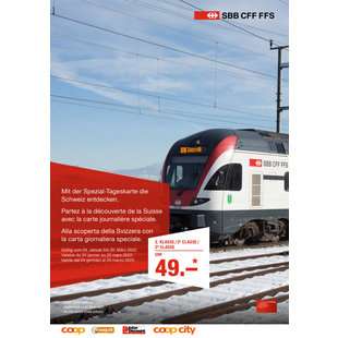 [LOKAL CH] SBB-Spezial-Tageskarte: Die ganze Schweiz mit einem Bahn-Ticket