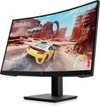HP X27qc Gaming Monitor - 27 Zoll Bildschirm, QHD 2560 x 1440, 1500R VA Curved Display, 165Hz, 1ms Reaktionszeit