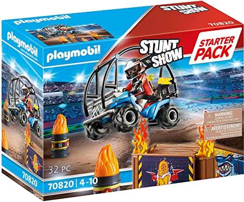 (Amazon Prime)PLAYMOBIL Stuntshow 70820 Starter Pack Stuntshow Quad mit Feuerrampe