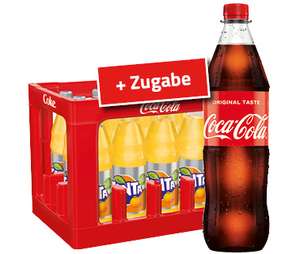 Logo Getränkemarkt: 8,30€durch 1 Flasche extra zur Coca-Cola Kombikiste , damit 13 Liter gesamt, Literpreis: 64Cent