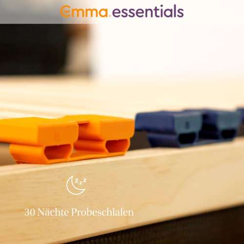 EMMA Essentials Selbstmontage Lattenrost 90x200cm | stabiles Lattenrost | Antistatisch, Leicht und Praktisch| qualitatives Massivholz |
