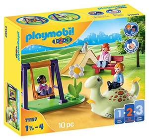 [PRIME] PLAYMOBIL 1.2.3 71157 Spielplatz, Lernspielzeug & Motorikspielzeug für Kleinkinder ab 1,5 bis 4 Jahre